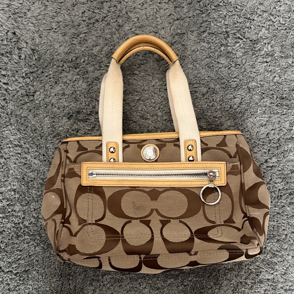 Coach Tan and Brown Women's Tote Bag